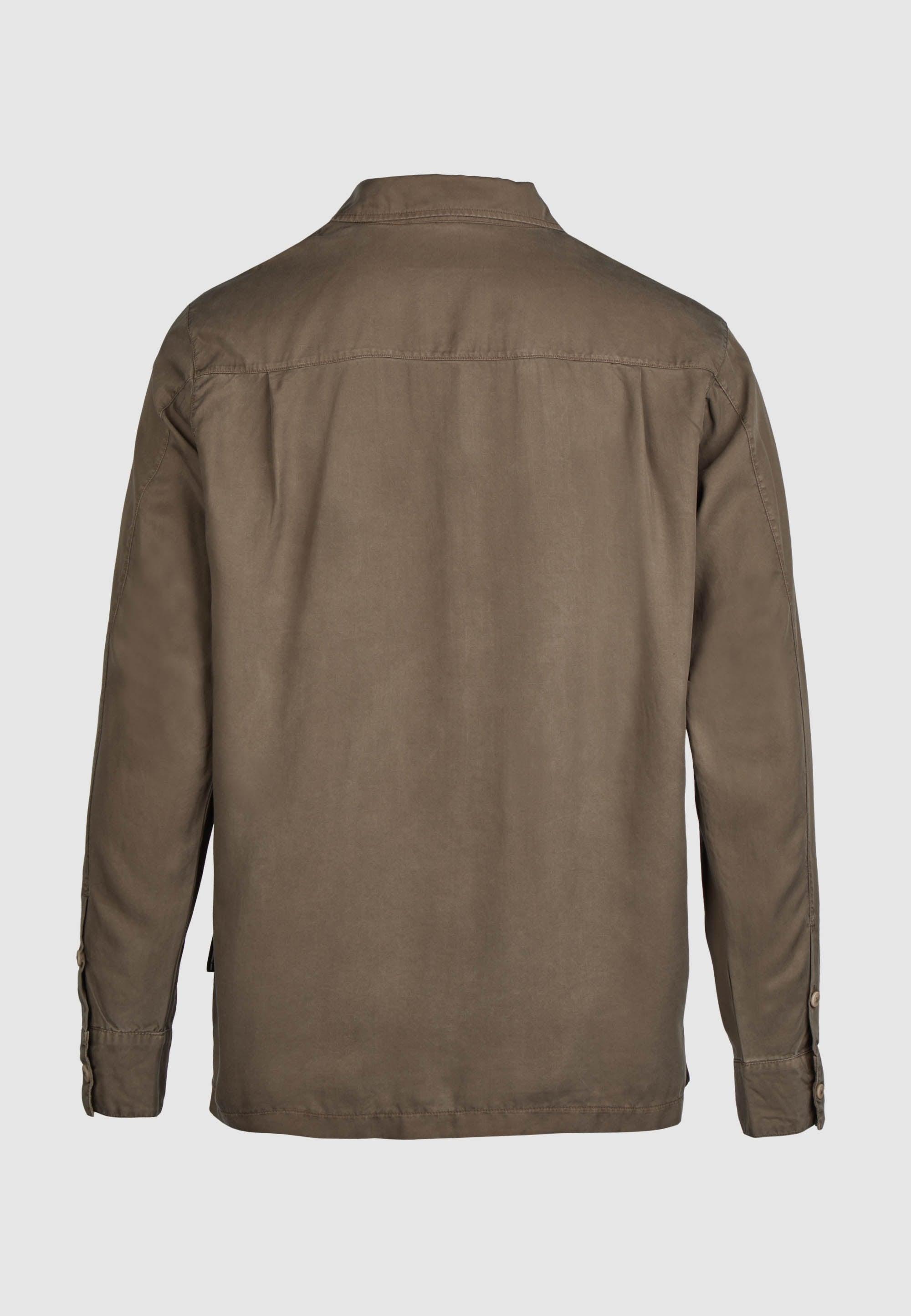 Cleptomanicx Oversized Easy Shirt Hemd Herren braun